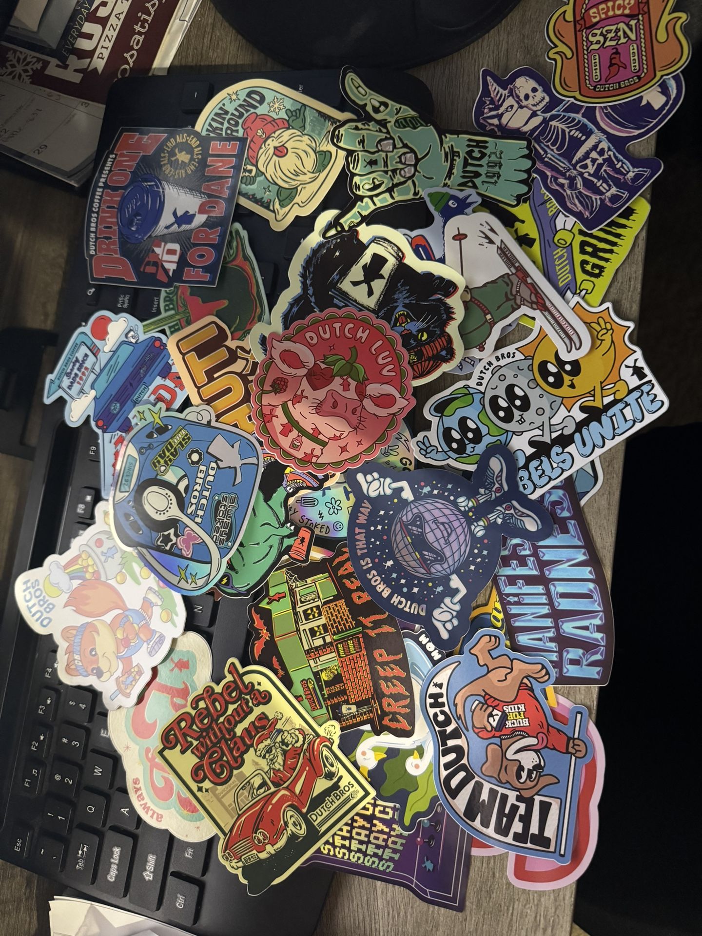 34 Dutch bros stickers