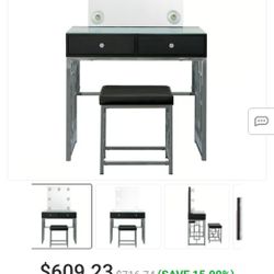 Makeup Vanity With Stool, I Can Deliver This To You For A Small Gas Fee