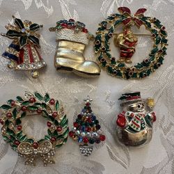 Fun Christmas Brooches 