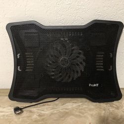 KEROLFFU Aluminum Panel Laptop Cooling Pad Cooler 