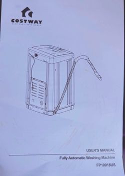 Costway Portable Fully Automatic Washing Machine (FP10018US). Used, excellent working condition. Clean.