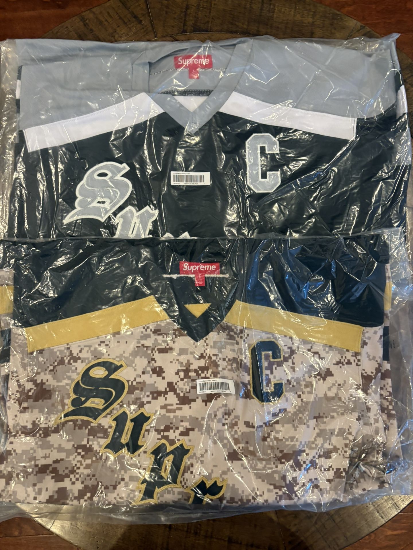 Supreme FW 25 Week 3 Fire & Ice Hockey Jersey Digi Camo, Black size M & L
