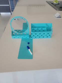 Blue Locker Magnetic 4 Piece Set