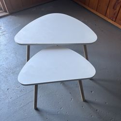 White Side Table With 