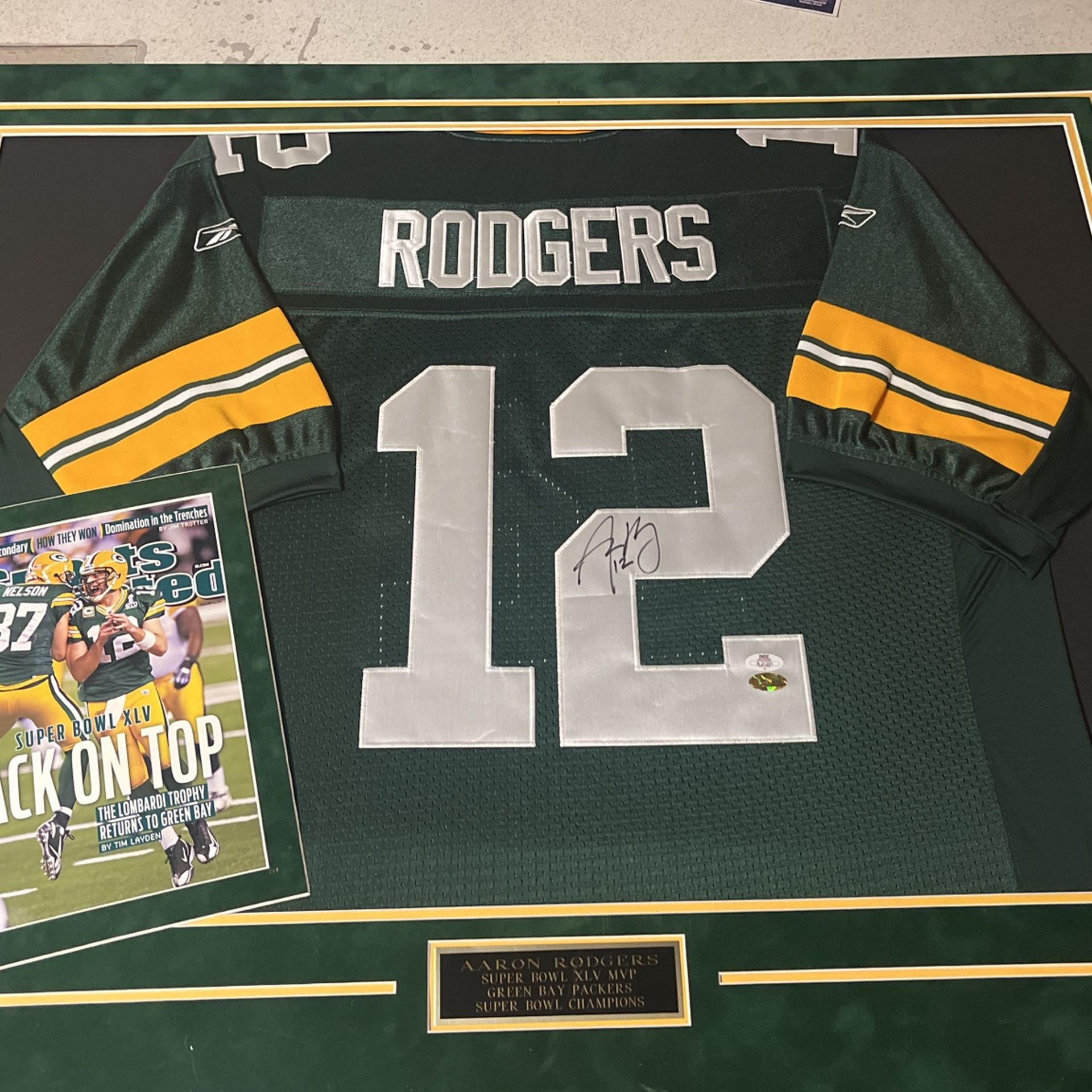 Aaron Rodgers 2011 Super Bowl Autographed Jersey