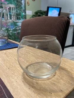 Glass Bulb Vase For Submerged Flower Or Bud