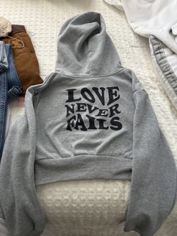 Crop Zip Up Hoodie