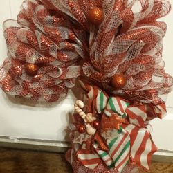 Candy Cane Wreath 