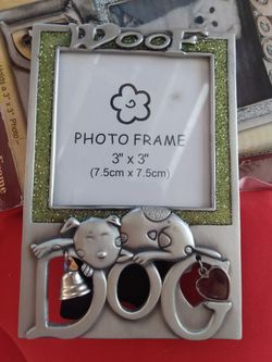 "Dog" Mental Photo Frame