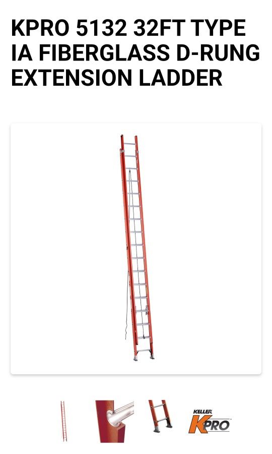 Heavy Duty Keller Extention Ladder, Alexandria Kentucky