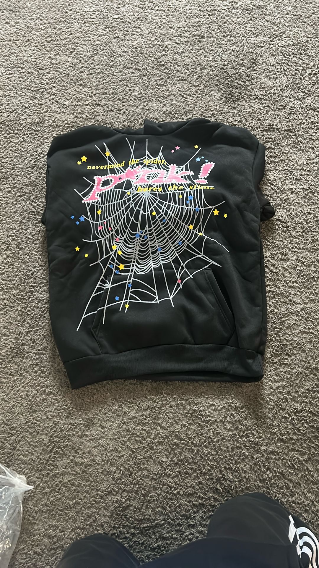 Spider Hoodie, Black, Small