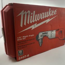 Milwaukee 3107-6 7 Amp Corded 1/2 In. Right Angle Drill Kit With Hard Case