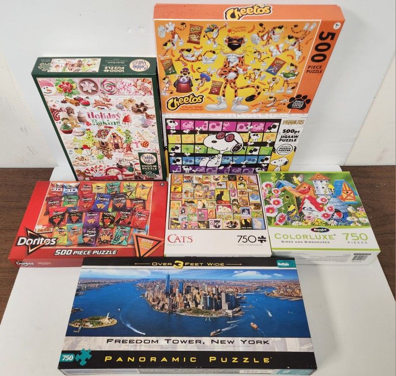 Jigsaw Puzzles Lot of 7