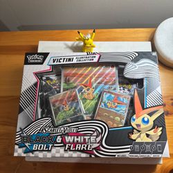 Pokemon S & V Black Bolt & White Flare Victini Illustration Collection Box NEW