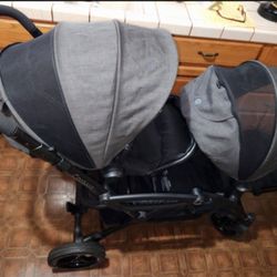  Contorus Options Elite Tandum Double Baby/Toddler Stroller Excellent Condition 