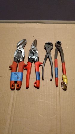 Nippers and. tin pliers