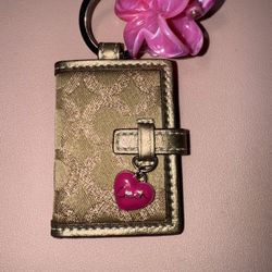 Vintage Coach Photo Keychain 