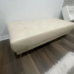 Leather Ottoman
