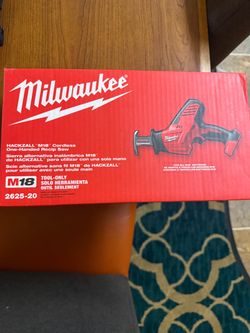 Milwaukee Sawzol reciprocating saw hackzall