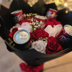 Dr pepper Valentines Eternal Bouquet 