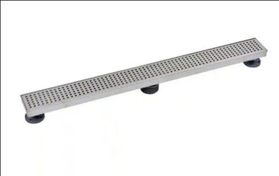 Oatey Designline 32 in. Stainless Steel Linear Shower Drain with Square Pattern Drain Cover
