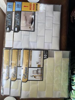 Sticky tile sheets