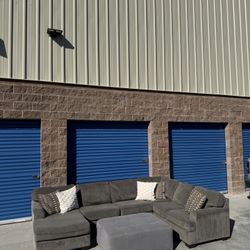 Ashley’s 3 Piece Sectional Couch With Ottoman 