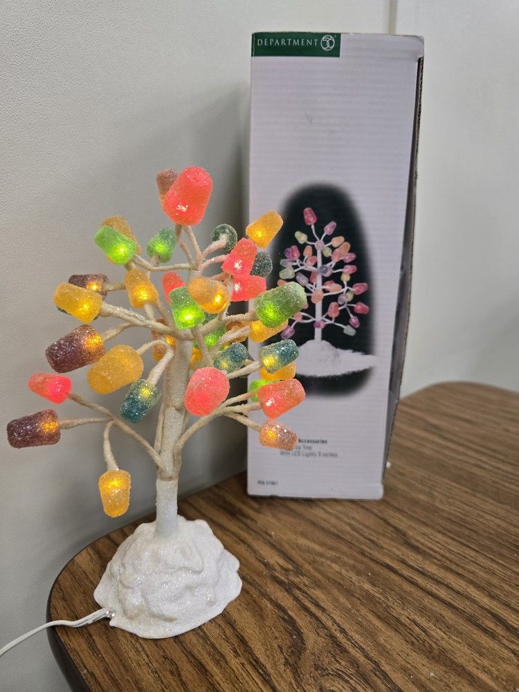 Dept. 56 Gumdrop Tree w/ LED LIGHTS 9" Village accessory #56.52967