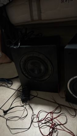 Subwoofer and  two speakers