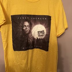 Janet Jackson World Tour Shirt Like New Size M