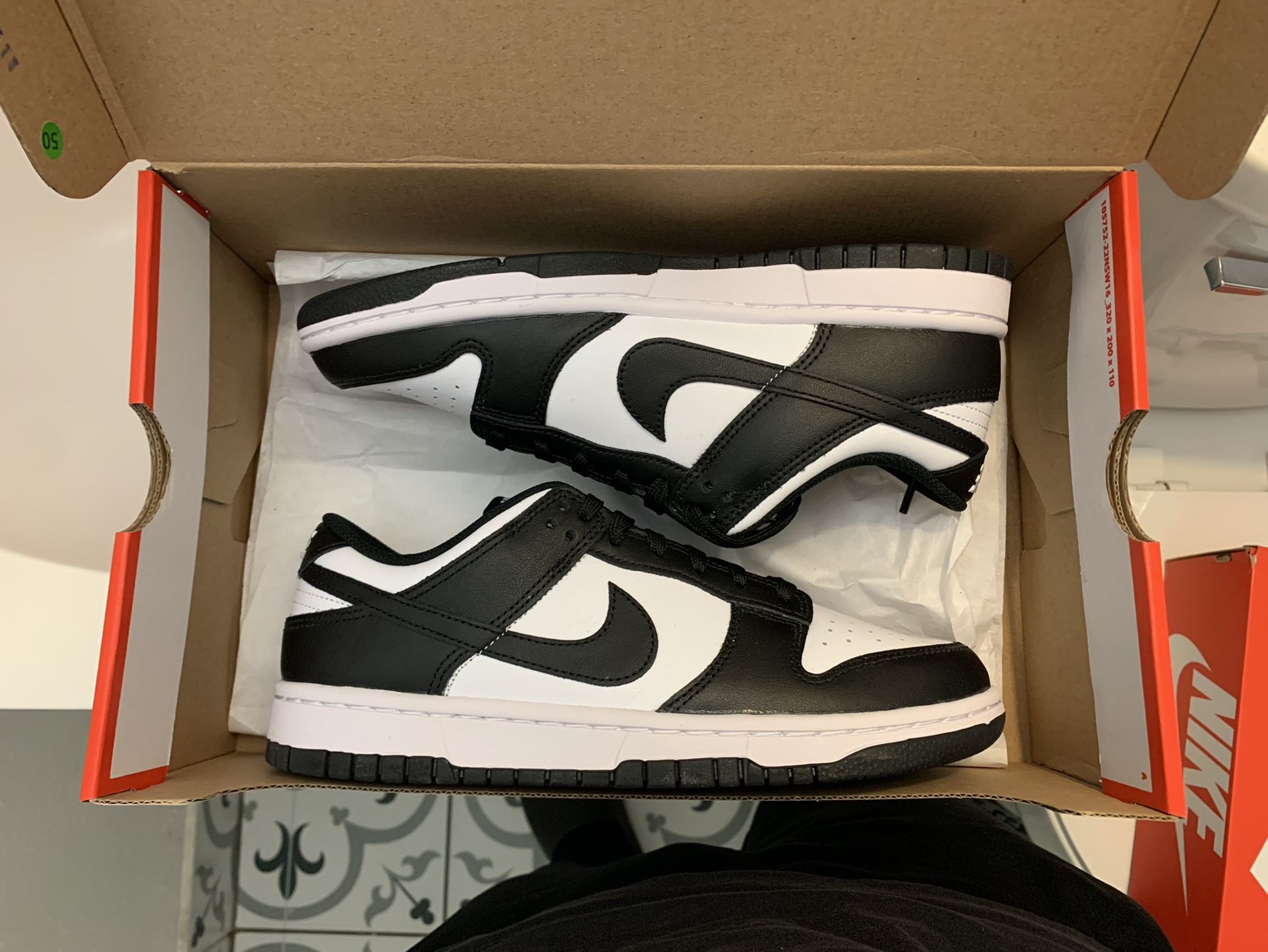 Ds Nike Air Dunk Low Panda Size 7.5W 6Y