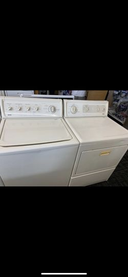 Kenmore washer dryer set with warranty
