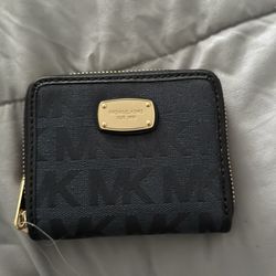 navy blue mk wallet