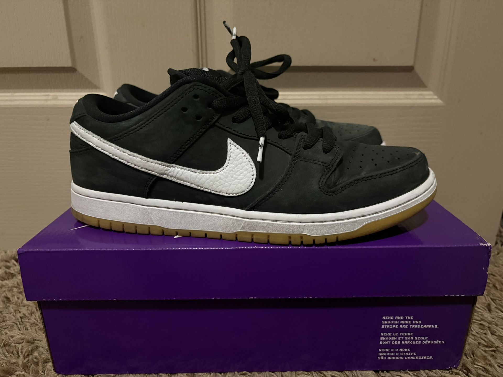 Nike SB Dunk Black Gum Men’s Size 10.5