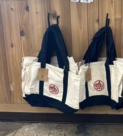 Trader Joe's Large Canvas Tote Bag – Navy Blue – Brand New With Tags