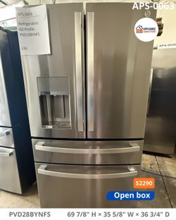 GE Profile 27.9 cu. ft. French Door Refrigerator (PVD28BYNFS) – Stainless – Open Box