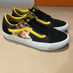 NEW Vans x Bruce Lee Skate Old Skool Black Yellow Casual Shoe Sneaker Mens 