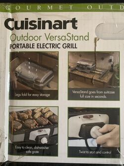 Cuisinart Outdoor Portable Electric Grill — New in Unopened Box!