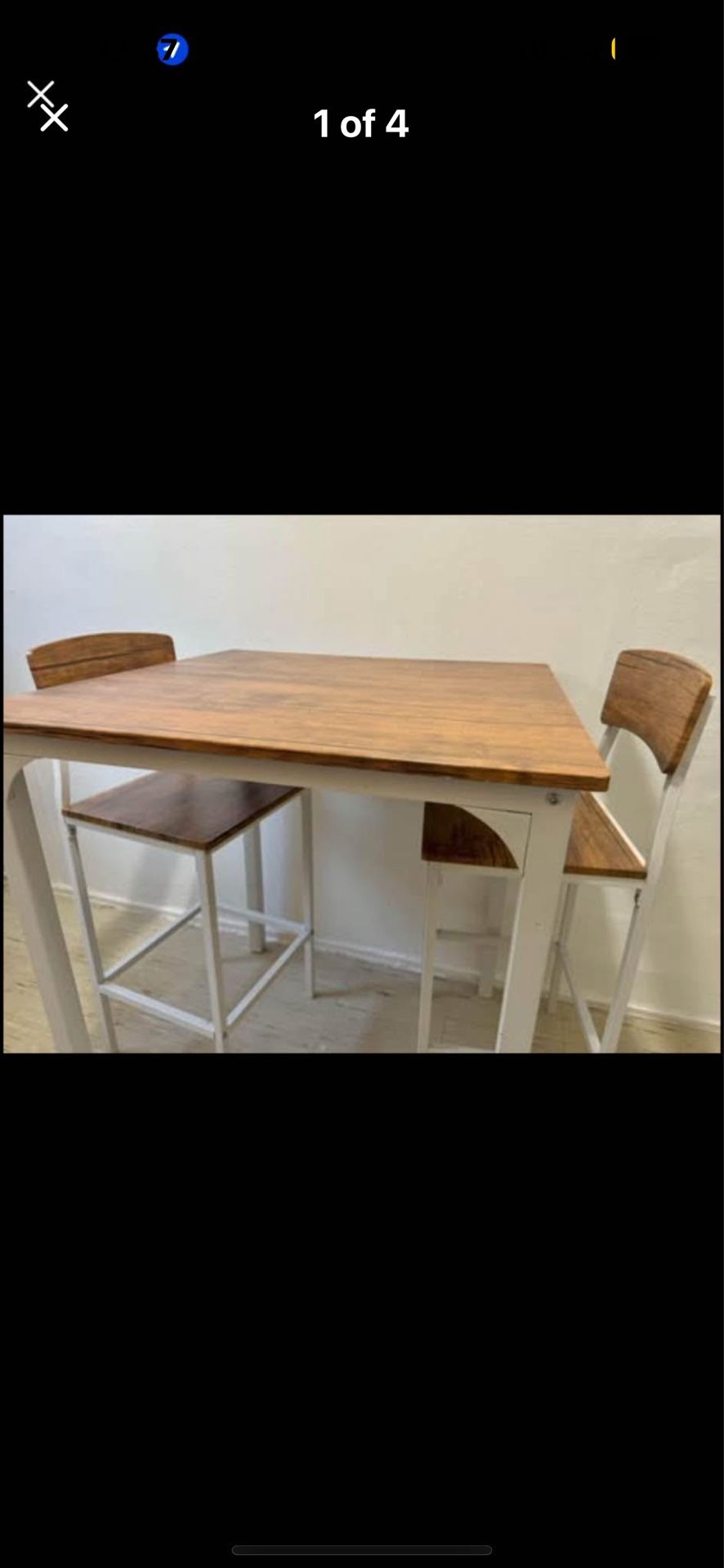 Dining Set Table With Stool Chairs