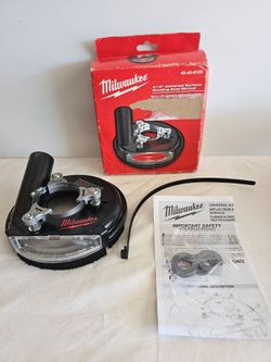 Milwaukee 4"-5" Surface Grinding Dust Shroud 49-40-6100 Fits 4"-5" Grinders