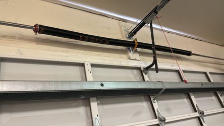 Garage Door Broken Spring Opener Off Track Replace Adjustment And Parts