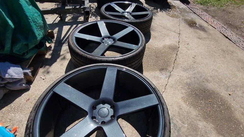 28' Dub Ballers 6 Lug Silverado Tahoe Gmc Yukon 