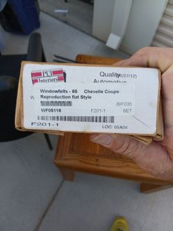 PUI Interiors 1965 Chevelle Coupe Window Felts Set