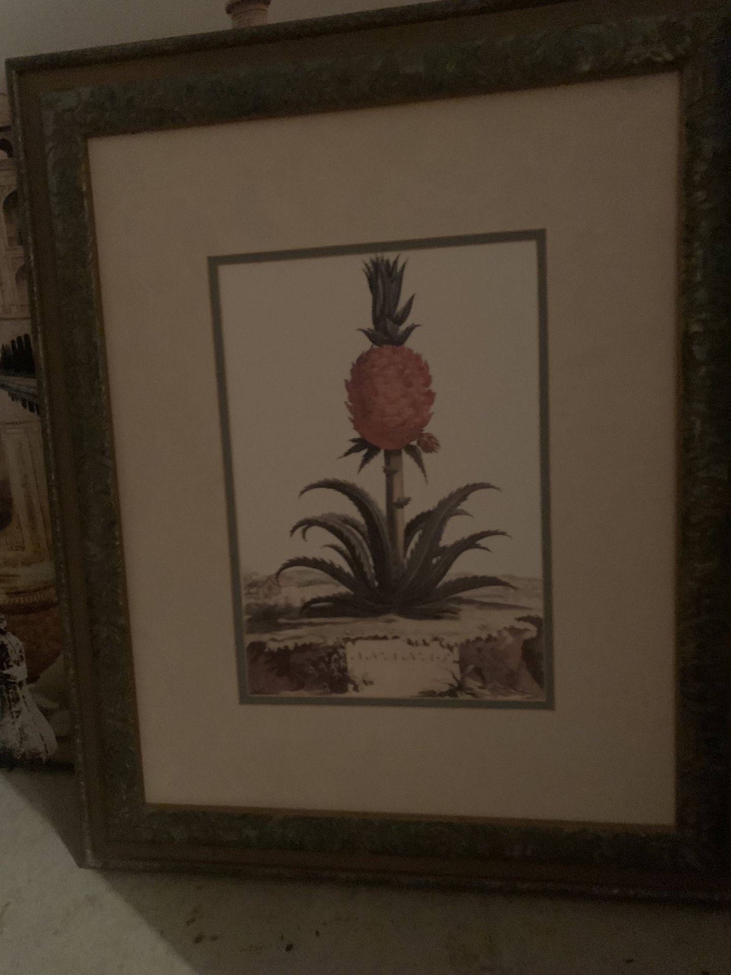 Framed Fruit Pineapple Wall Art