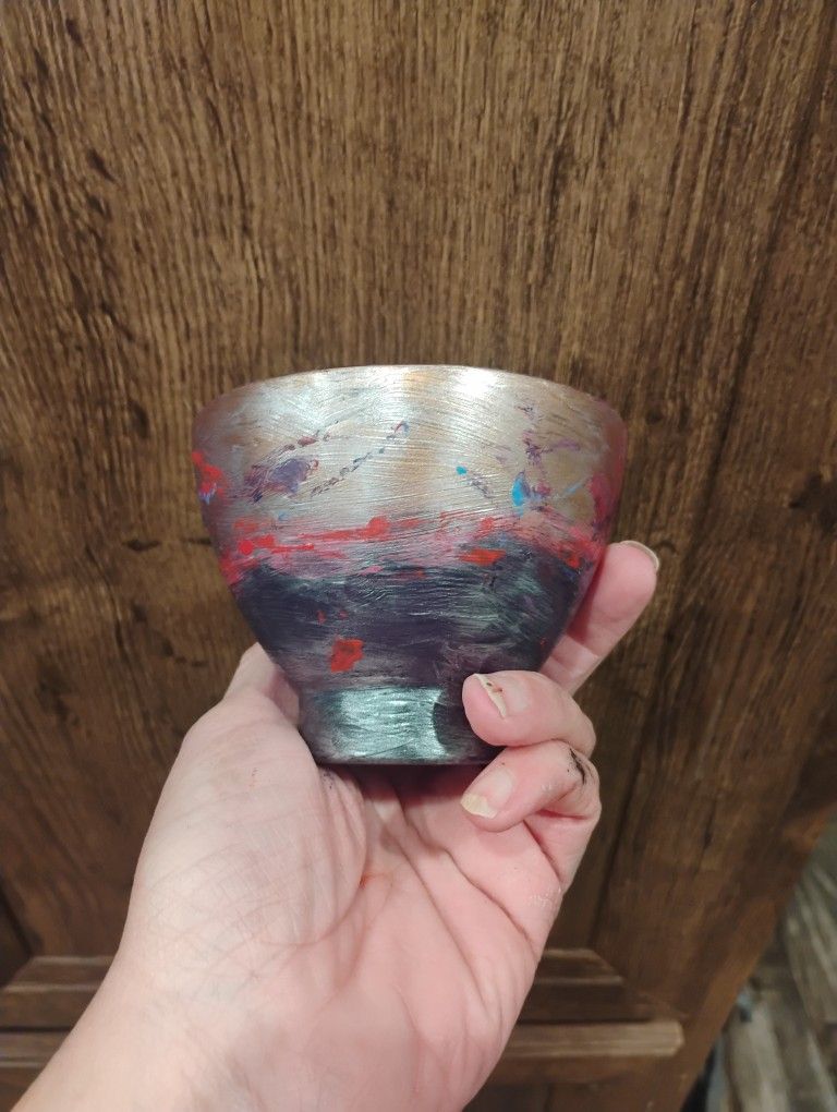 Hand Painted Glass Bowl