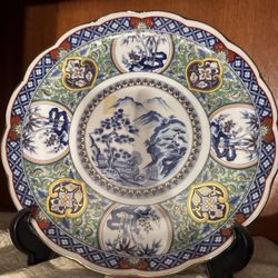 Antique Japanese Porcelain Plate