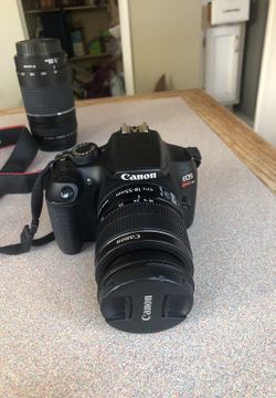 Canon Rebel T6 Camera w/ extra zoom lense