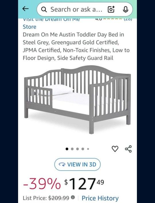 NEW!!! TODDLER BED 