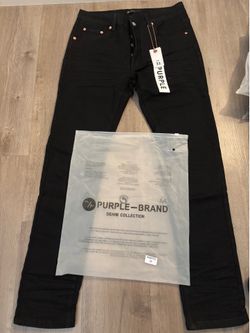 Black Purple Jeans