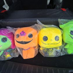 Funko Black Light Nightmare Before Christmas Plush Set